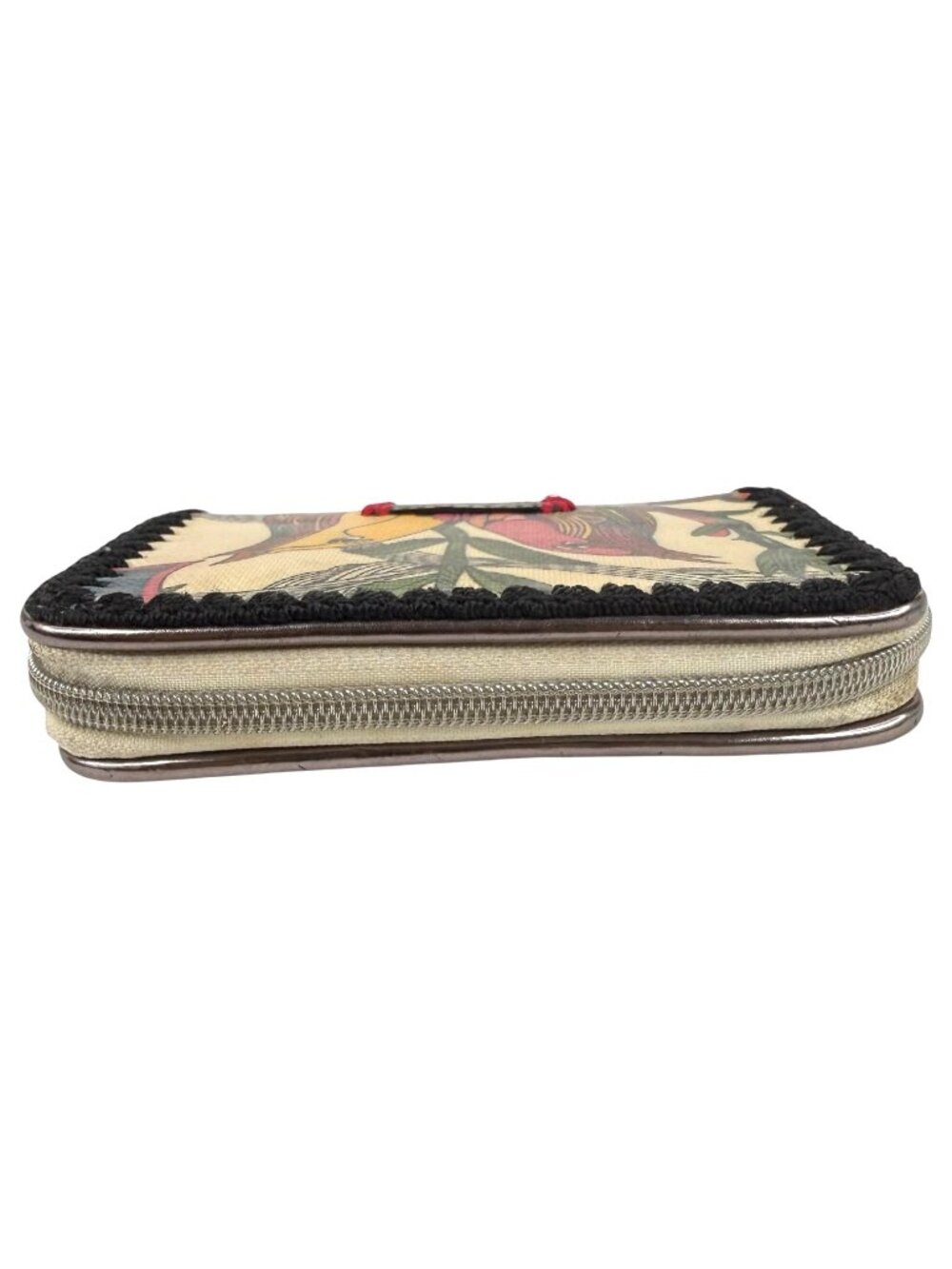 Sakroots Peace Birds Wallet Coated Canvas Zip Around Card Slots & ID Window Sak - Picture 9 of 10